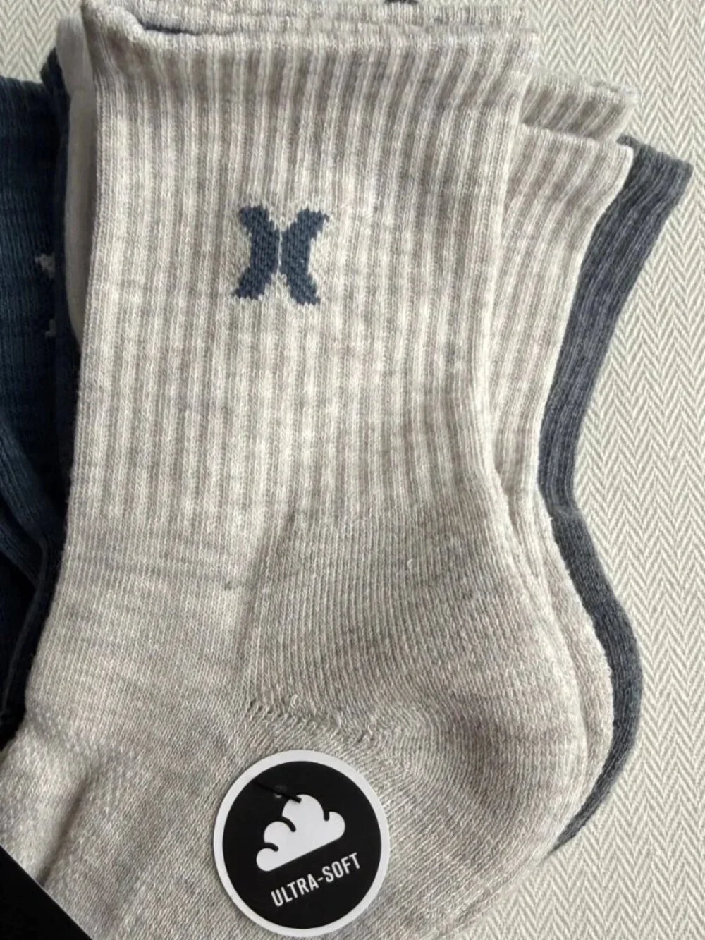 Hurley Men's High Ankle Performance Socks 8 Pair Pack Assorted Size 10-13 NWT